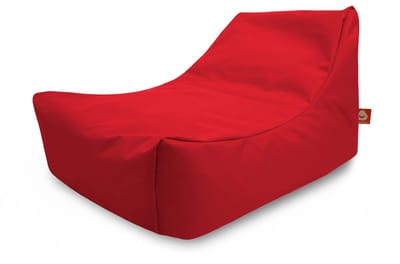 Whoober loungestoel zitzak Bali outdoor rood - Wasbaar - Voor binnen en buiten