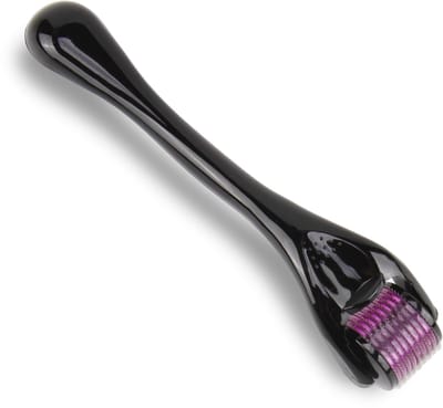 Roller 1 mm met 540 Titanium Naalden, Huidroller voor Gezicht, Baard en Hoofdhuid, Micro Needle Roller voor Huidverzorging met Antislip Handvat