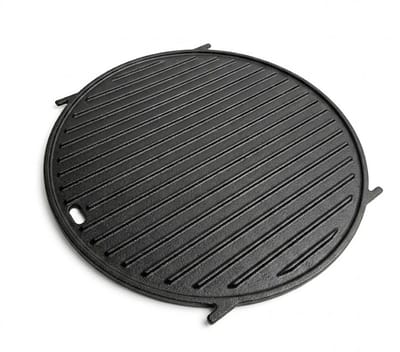 Gietijzeren-Preseasoned-Grillplaat-voor de Weber 57- plancha Ø 30 cm-gourmet bbq systeem - compatibel met oa Weber GBS systeem