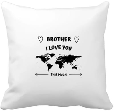 Akyol - brother i love you this much Kussen hoes - Broer - geweldige broer - liefste broer - verjaardag - cadeau - kado - bedankje - geschenk - 40 bij 40 cm