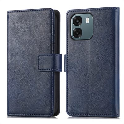 imoshion Hoesje - Geschikt voor Oppo A6 (5G) - Luxe Bookcase - Donkerblauw