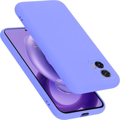 Cadorabo Hoesje geschikt voor Motorola EDGE 30 NEO in LIQUID LICHT PAARS - Beschermhoes gemaakt van flexibel TPU silicone Case Cover