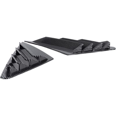 1 Paar Achterruit Lamellen Links Rechts Raam Lamellen Luchtinlaat Scoop Schaduwafdekking Blind voor A3 8Y Sedan gray