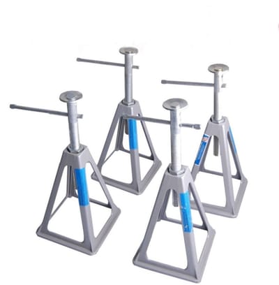 TRUTZHOLM 4x Aluminium Caravansteunen - Verstelbaar 28-43cm - Draagvermogen 3600kg Set van 4 Steunbokken Krik Kriksteunen