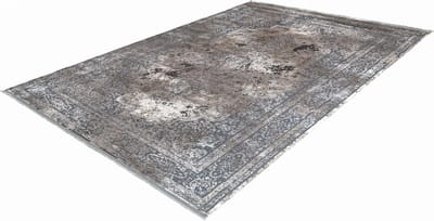 Pierre Cardin Elysee Lalee- Vintage - Super zacht - Shinny - acryl viscose - Vloerkleed – hotel sjiek - design tapijt fraai – modern designer Karpet - 120x170- Grijs silver