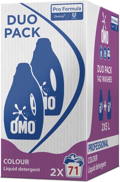 Omo Professional Vloeibaar Wasmiddel Color - 71 Wasbeurten Pro Formula - 2 x 5 liter - Voordeelverpakking
