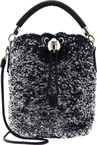 FURLA Handtas Schoudertas Mionido Bucket Bag Dark Silver Zilverkleurig