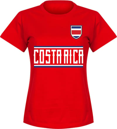 Costa Rica Team T-Shirt - Rood - Dames - S