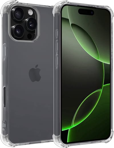 Hoesje Geschikt voor Apple iPhone 16 Pro - Sterk & Shockproof - Siliconen Case - Back Cover - Telefoon Hoes Shock Proof - Transparant