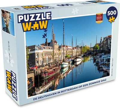 Puzzel Rotterdam - Zomer - Boot - Legpuzzel - Puzzel 500 stukjes