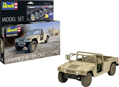 Revell Modelbouwpakket Militaire voertuigen - 63366 Humvee M1097A2 - Pantserwagen - Militair Voertuig - Model Set Plastic - 1:35 - Modelbouw