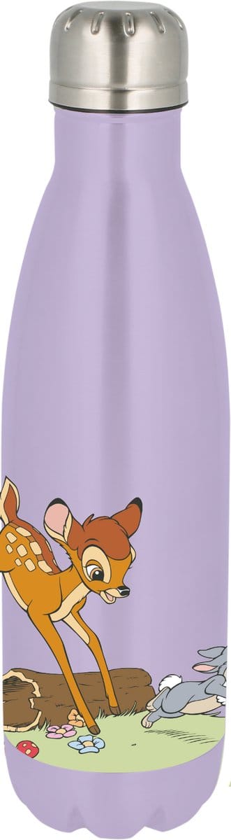 Disney's Classics Bambi drinkfles – Roestvrij staal – 780 ml – Sluit goed af – Drinkfles voor kinderen – BPA-vrij – Paars-roze