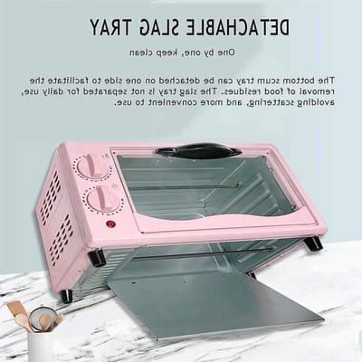 Mini Oven - Heteluchtoven Airfryer - Aanrecht Koken - Multifunctioneel Apparaat - 12 Liter - Roze