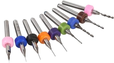 Dailygoody - Kit - Microcarbide Boor - Professioneel Gereedschap - 0.1mm - Precisie Drills - Voor Elektronica - 10 Stuks