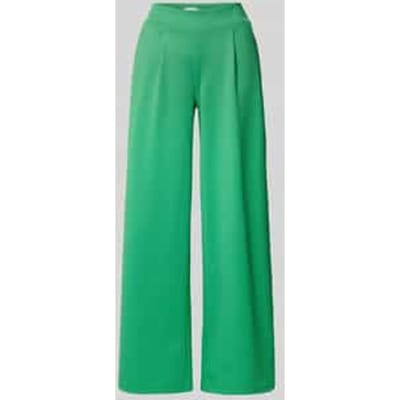 Wide fit broek met elastische band model 'KATE'