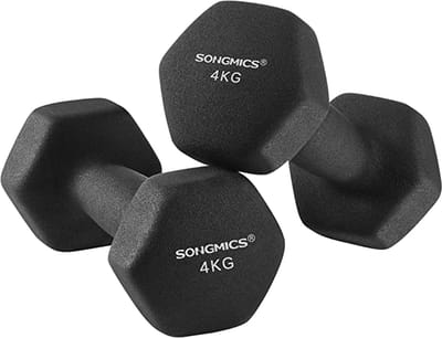 Dumbbell Set / voor heren Dames Workout Fitness Training Gewichtheffen, voor thuisgymnastiek 2 x 4 kg
