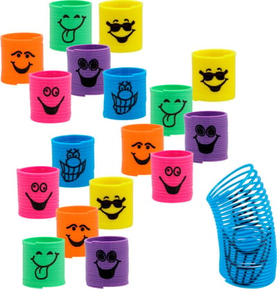 Boland - Set 18 trapveren Smile - Pinata vulling - Uitdeelcadeautjes - Verjaardag
