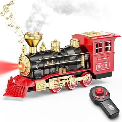 Trein Set Motor - Speelgoed Trein - Kinderen Spelen - Inclusief Afstandsbediening - 15 x 4 x 15 cm