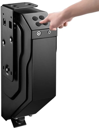 Vingerafdruk Kluis - Mini Safe - Veilige Opslag - Drie Ontgrendelopties - 41x25x13 cm - Zwart