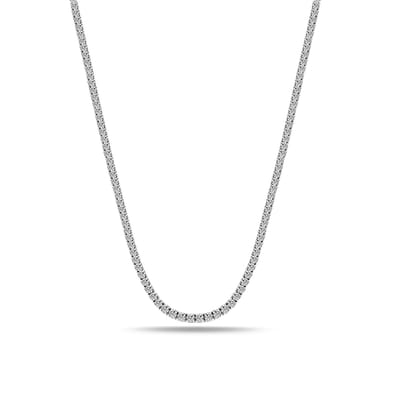 Juwelier Zwartevalk - Zilveren (gerhodineerd) tennis ketting - 25.254-2mm