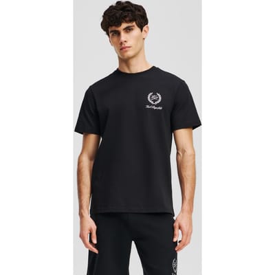 Karl Lagerfeld Black Hotel Karl Crest Ss T-shirt Taglia: S | Magliette basic Outlet | Uomo