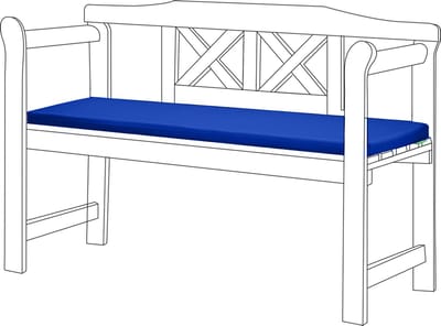 Tuinbank kussen - Bank Meubilair Buiten 2-Zitter Zitkussen - bankkussen voor tuin - zitkussen voor tuinbank - Zachte en Lichtgewicht Waterbestendig Materiaal - 117cm x 39cm x 5cm