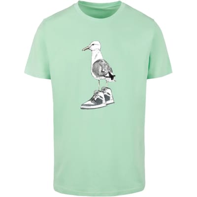 Mister Tee - Seagull Sneakers Heren Tshirt - XS - Mintgroen
