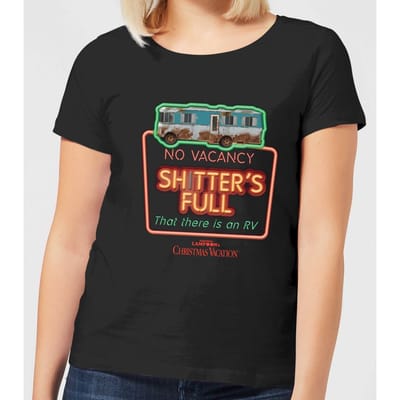 National Lampoon No Vacancy Women's Christmas T-Shirt - Black - 3XL