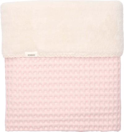 Koeka wiegdeken cotton fleece wafel Amsterdam cotton candy 100x75