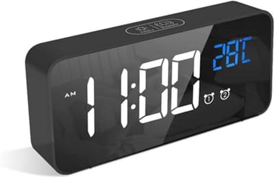 Digitale Alarmklok met LED-display, 10 Wektunes, Snoozefunctie en Dimbare Verlichting