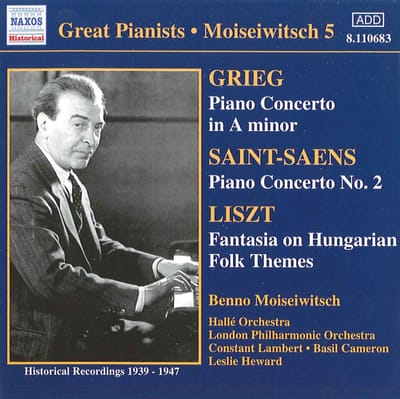 Benno Moiseiwitsch, London Philharmonic Orchestra, Hellé Orchestra - Piano Concertos (CD) (Remastered)