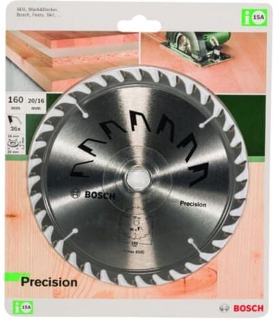 Bosch Cirkelzaagblad PRECISION 160 x 20 x 2,5 mm - 36 tanden