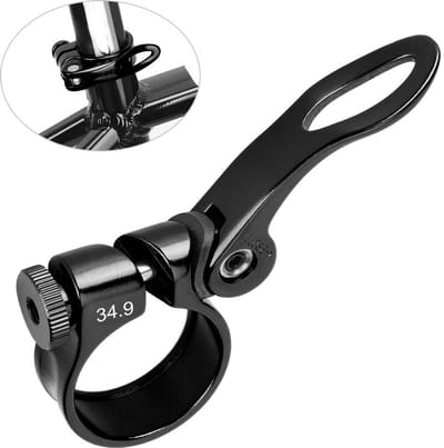 Solidchoice - Dailygoody - Zadelpenklem - Snelle Ontgrendeling - Aluminium 34.9mm - Perfect voor Mountainbike en Racefiets - Robuuste Bevestiging - Verstelbaar en L...