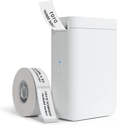 Handheld thermo labelprinter - eenvoudig printen - 15-25 mm breedte - inktloos - schoolnaam kabeletiketten - prijskaarten
