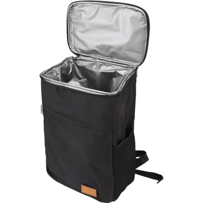 Sac Glacière Grande Capacité Imperméable à l'Eau Double Épaule Sac à Dos Glacière Isotherme pour Camping en Plein Air noir
