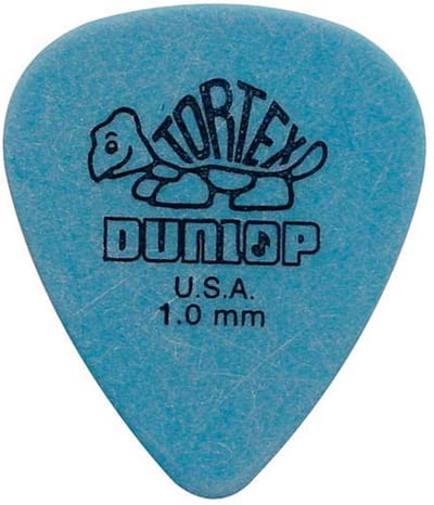 Dunlop 418-R-100 Plectra Blauw 1.00 Mm Tortex Gemaakt Voor Elektrische Gitaar 72-Pack