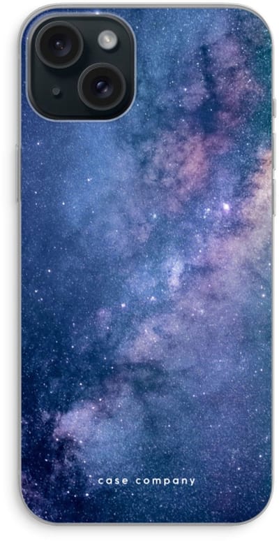Case Company® - Hoesje geschikt voor iPhone 15 Plus hoesje - Nebula - Soft Cover Telefoonhoesje - Bescherming aan alle Kanten en Schermrand