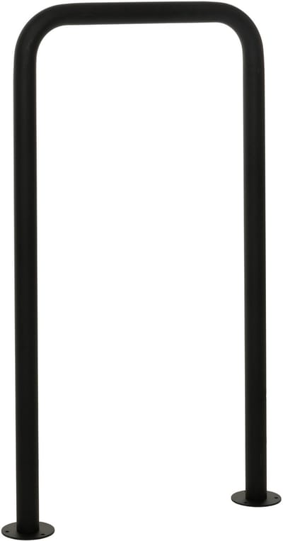Fietsenrek MCW-N42, fietsenrek, leunbeugel, slagboom, binnen/buiten staal met poedercoating 120x70x12cm