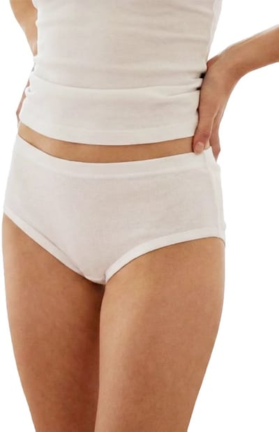 2-pak - meisjes slips Patricia - 100% Katoen - Meisjes onderbroek - Klassieke meiden slip - 176 - Wit