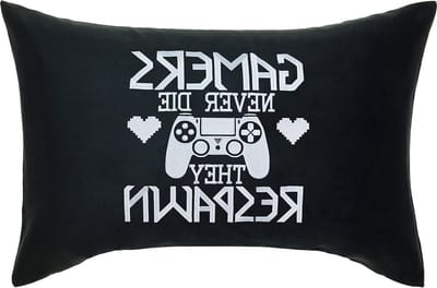 Decoratief Sierkussen - Gamer Kussen - Woonkamer Decoratie - Waterafstotend - 40x60cm - Zwart