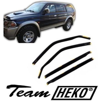 J&J AUTOMOTIVE | Heko Deflecteurs d'air Déflecteurs de Vent Pour Mitsubishi Pajero Sport 1998-2008