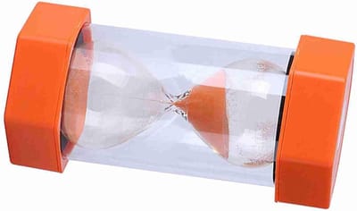 Zandloper Set - Tijdmeter Timer - Tijdmanagement Activiteiten - Veilig Plastic Materiaal - 20 minuten - Oranje