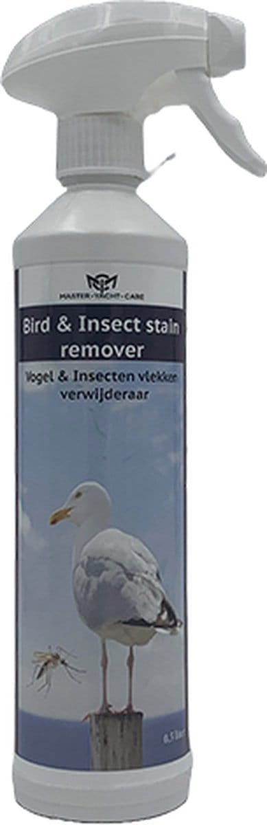 Bird & Insect stain remover - Vogel & Insecten vlekken verwijderaar- Master Yacht Care - Verwijderen van uitwerpselen van vogels en insecten - Bootonderhoud - caravan - Camper schoonmaakmiddelen