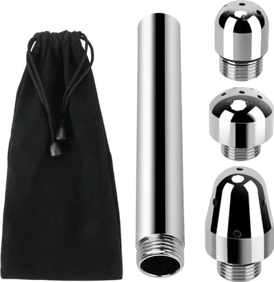 Anaal douche - Vaginale douche - Klysma - 3 opzetstukken - Anaal - Metaal