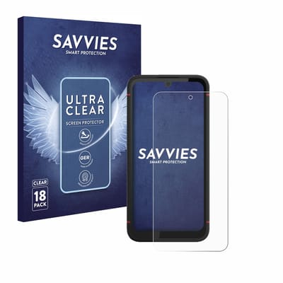 Savvies - Screenprotector voor Volla Phone X23 - Folie Beschermfolie transparant 18 Stuks