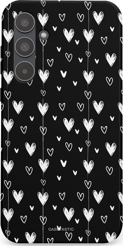 Casetastic Hoesje Geschikt voor Samsung A55 - Stijlvolle Beschermende Duo-layer Case - Hangend Hartje