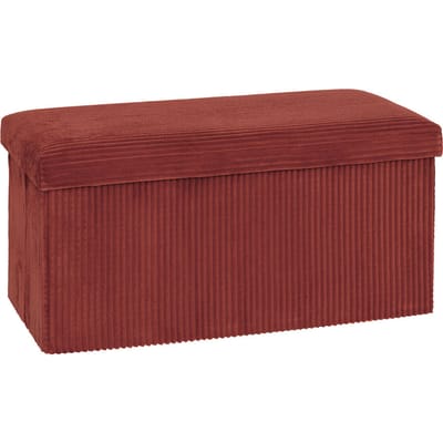 Eazy Living Poef + Opbergbox Calie Rood
