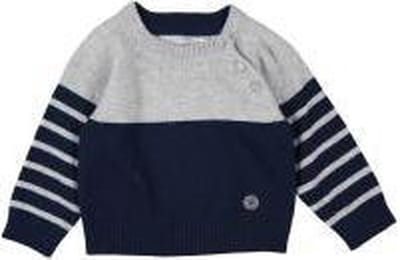 Boboli Jongens Trui  Grijs/Blauw - Maat - 3m/62cm
