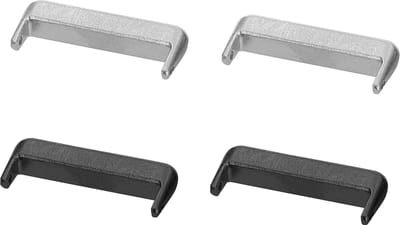 kwmobile verbindingsadapter horlogebandje geschikt voor Huawei Band 11 / Band 11 Pro - Voor 18 mm bandjes - Set van 4 - Geen gereedschap nodig
