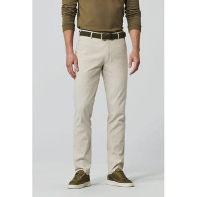 Meyer Broek Bonn Katoen Linnen Stretch Chino Beige / male
